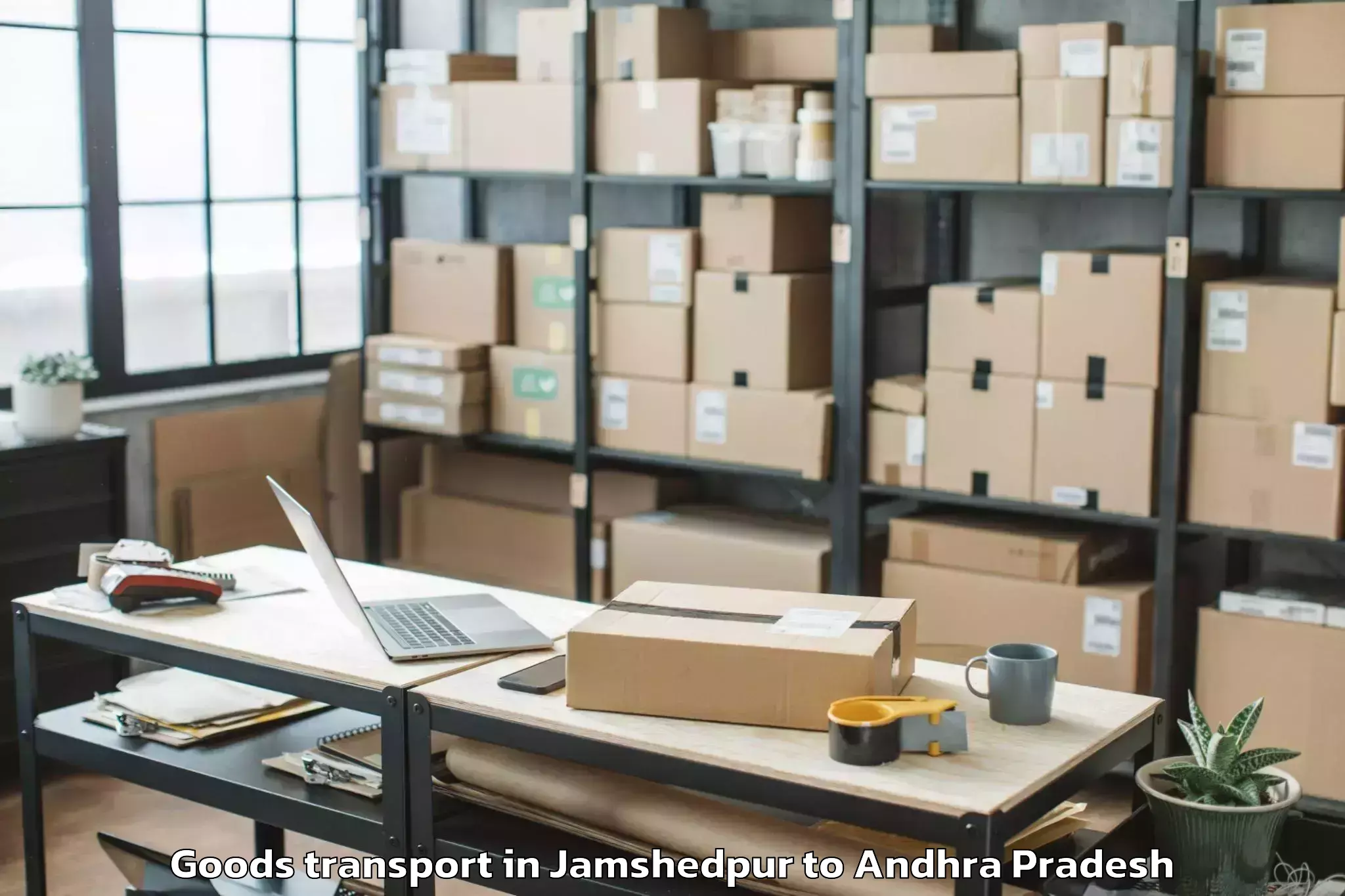 Expert Jamshedpur to Achanta Goods Transport